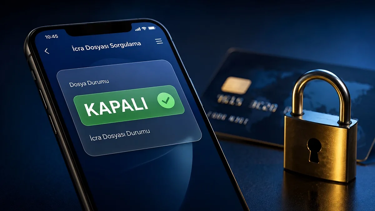 e-Devlet üzerinde icra dosyası kapalı görünmesine rağmen banka hesabında devam eden bloke ve haciz görseli.