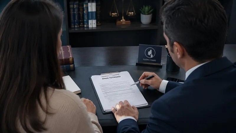 Karakolda ifade verirken avukat eşliğinde susma hakkı ve ifade tutanağının incelenmesi