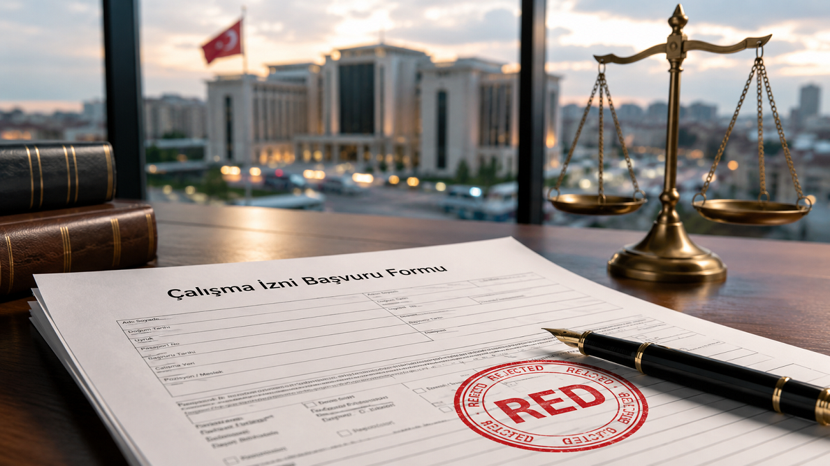 alışma bakanlığı yabancı çalışma izni reddi tebligatı ve hukuk dosyası