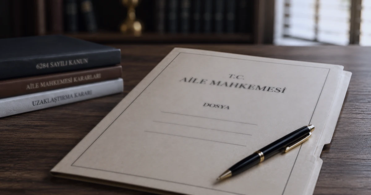 Aile mahkemesi tarafından verilen 6284 zorlama hapsine itiraz sürecini simgeleyen mahkeme evrakı.