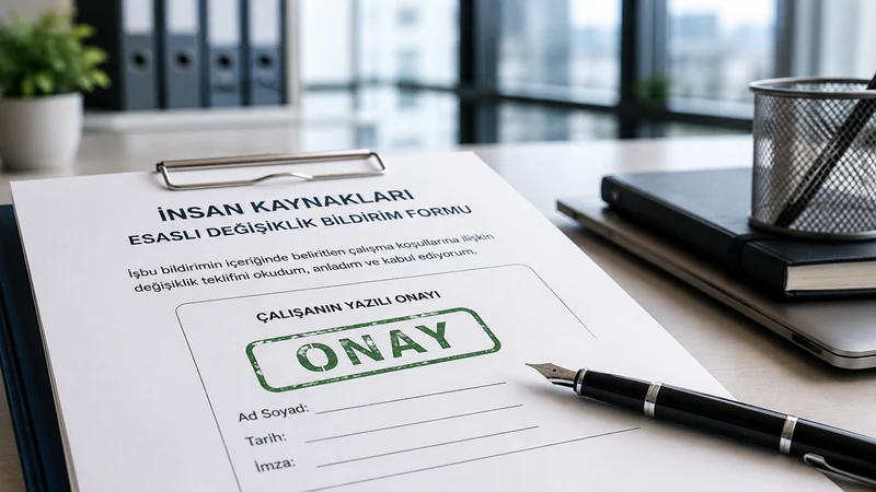 Çalışma koşullarında aleyhe yapılan esaslı değişikliklerin işçinin yazılı onayına bağlı olması.