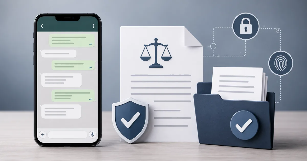 Zina davasında WhatsApp mesajlarının hukuka uygun delil olarak değerlendirilmesini anlatan dijital delil görseli